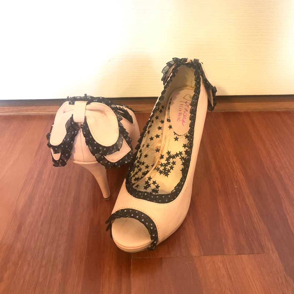 Princess Vera Wang high heels.